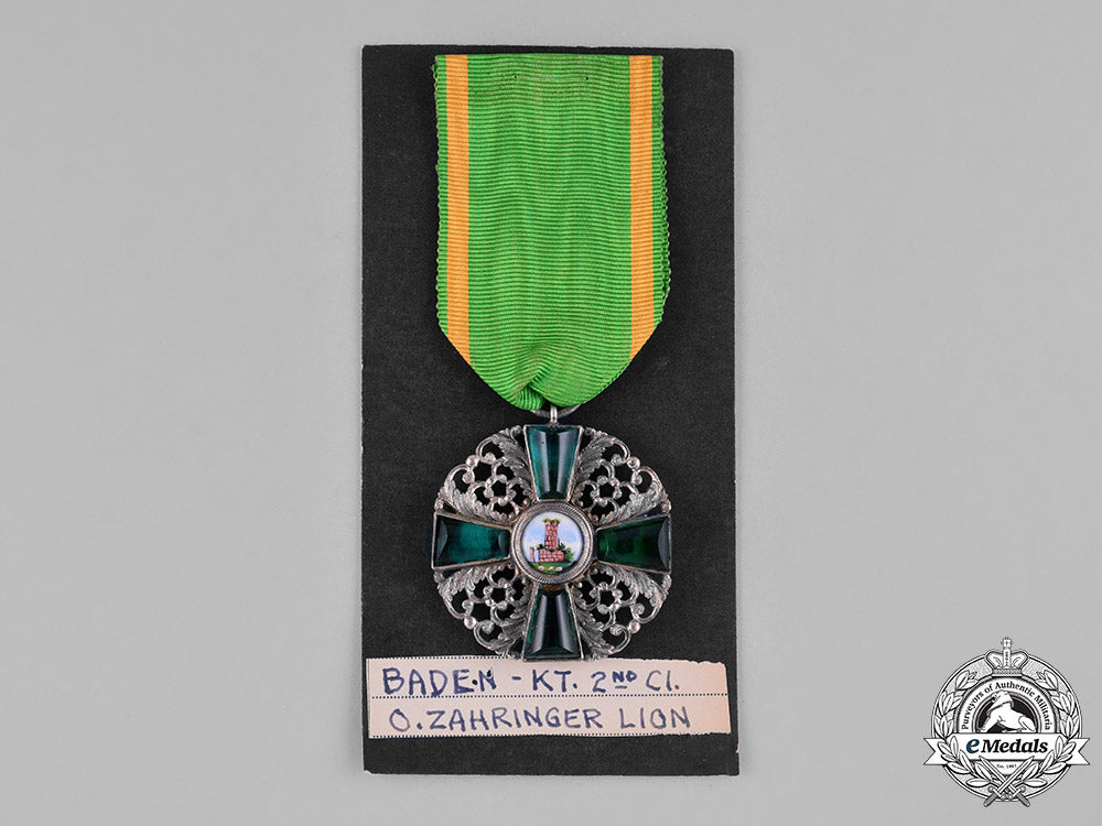 baden,_duchy._an_order_of_the_zähringer_lion,_ii_class_knight,_c.1910_m182_3163_1