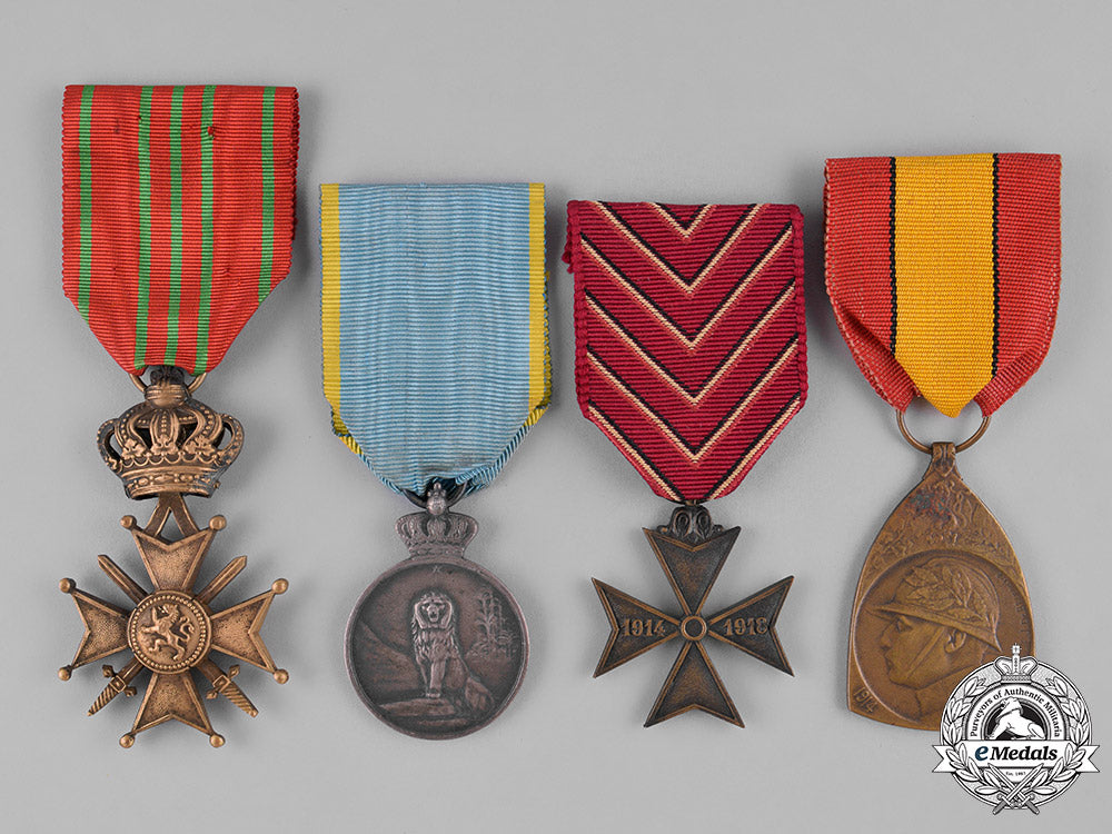 belgium,_kingdom._four_medals,_awards&_decorations_m182_3165