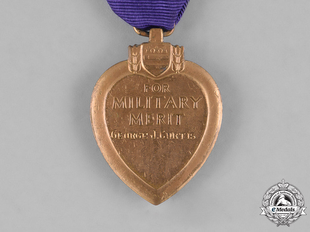 united_states._a_purple_heart,_to_george_j._curtis,91_st_greentree_division,_c.1944_m182_3258