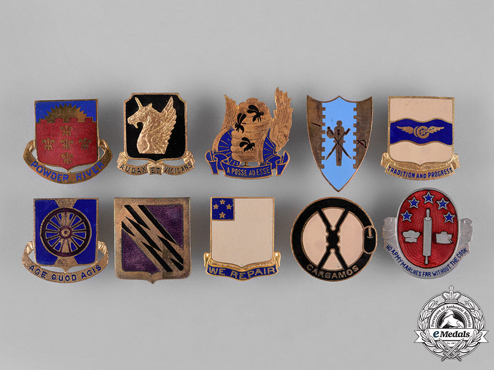 united_states._forty-_nine_regimental_insignia_badges_m182_3507_1