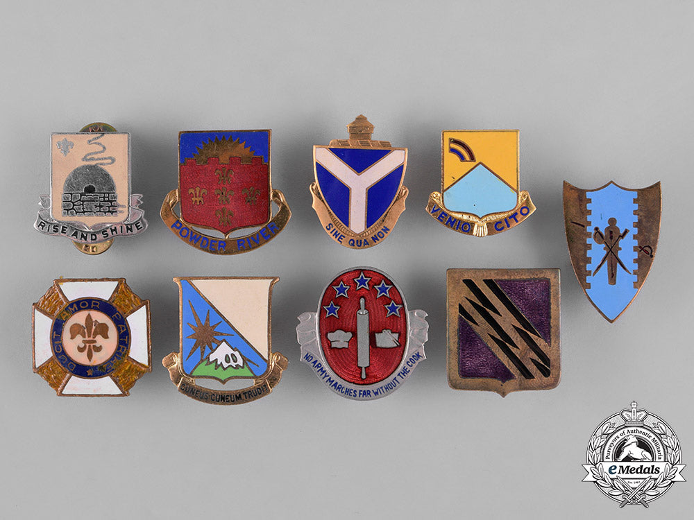 united_states._forty-_nine_regimental_insignia_badges_m182_3510_1
