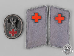 Germany, Drk. A Set Of Deutsches Rotes Kreuz (German Red Cross) Uniform Insignia