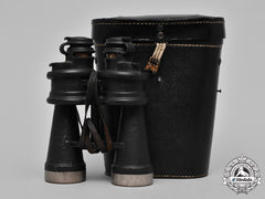 Germany, Kriegsmarine. A Cased Pair Of Kriegsmarine Binoculars, By Ernst Leitz