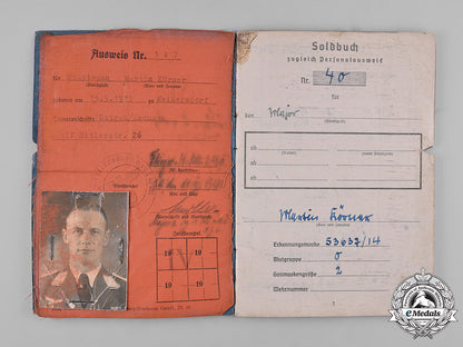 germany,_luftwaffe._a_pair_of_documents_belonging_to_knight’s_cross_recipient_martin_körner_m182_3998_1_1
