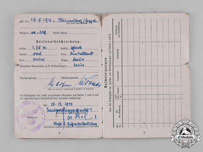 germany,_luftwaffe._a_pair_of_documents_belonging_to_knight’s_cross_recipient_martin_körner_m182_3999_1_1