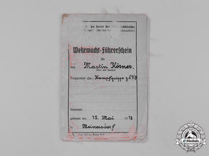 germany,_luftwaffe._a_pair_of_documents_belonging_to_knight’s_cross_recipient_martin_körner_m182_4003_1_1