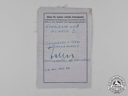 germany,_luftwaffe._a_pair_of_documents_belonging_to_knight’s_cross_recipient_martin_körner_m182_4005_1_1