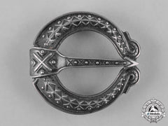 Germany, Third Reich. A Third Reich Period Decorative Silver Brooch