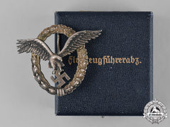 Germany, Luftwaffe. A Pilot Badge To Friedrich Widenbach, With Case, By C.e. Juncker