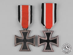 Germany, Wehrmacht. A Pair Of 1939 Ii Class Iron Crosses