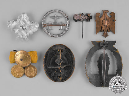 germany,_third_reich._a_group_of_second_war_period_badges&_insignia_m182_5186