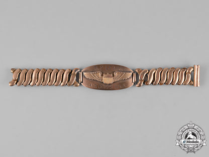 united_states._an_amy_air_force_pilot's_identification_wrist_bracelet,_named_to_r.p._lewis,_c.1941_m182_5220