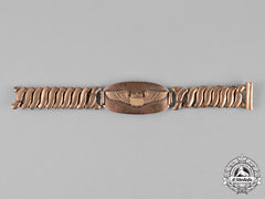 United States. An Amy Air Force Pilot's Identification Wrist Bracelet, Named To R.P. Lewis, C.1941