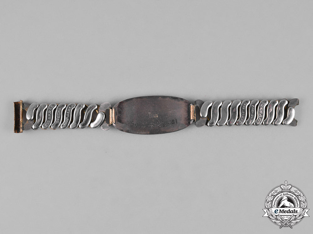 united_states._an_amy_air_force_pilot's_identification_wrist_bracelet,_named_to_r.p._lewis,_c.1941_m182_5221