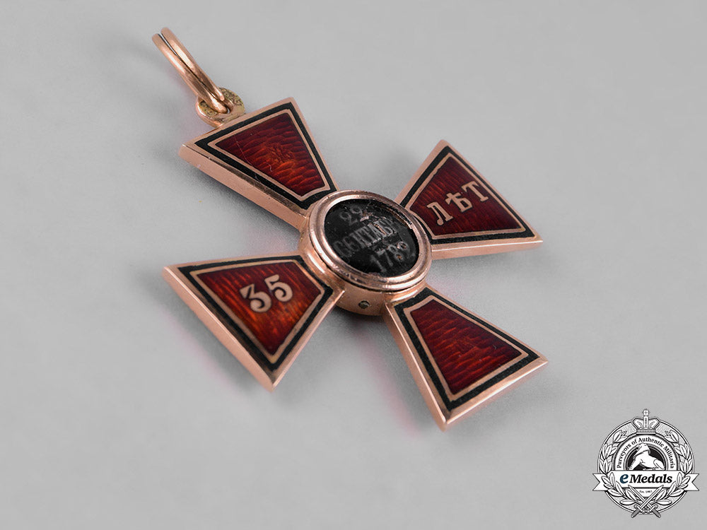 russia,_imperial._an_order_of_saint_vladimir_in_gold,35-_year_long_service_cross_by_keibel,_c.1866_m182_5379
