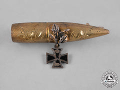 Germany, Imperial. A Bullet & Iron Cross Patriotic Sweetheart Pin