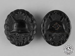 Germany, Wehrmacht. A Pair Of Black Grade Wound Badges