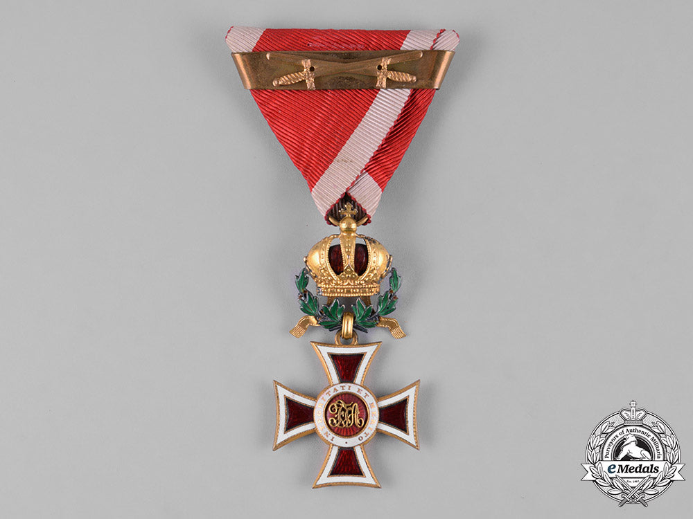 austria,_imperial._a_leopold_order,_knight’s_cross_with_war_decoration,_multiple_award_bar,&_swords,_by_c.f._rothe,_c.1917_m182_6097