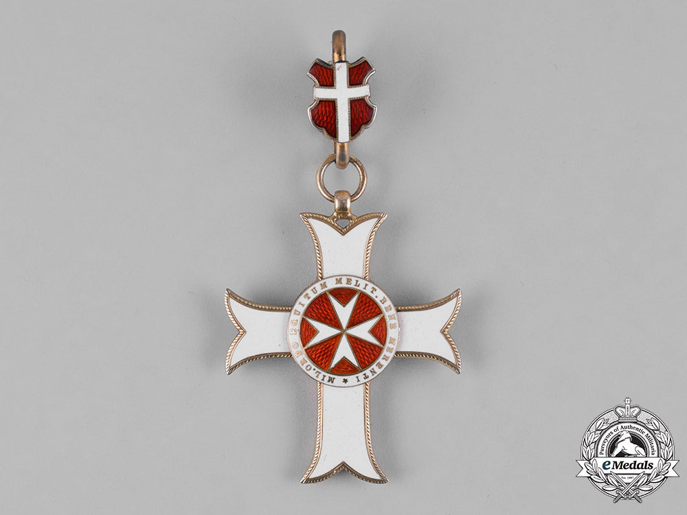 austria,_imperial._an_order_of_the_knights_of_malta,_merit_neck_badge_with_war_decoration,_by_rothe_m182_6129