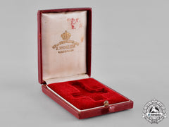 Denmark, Kingdom. A Red Cross Decoration Of Honour Case, C.1920