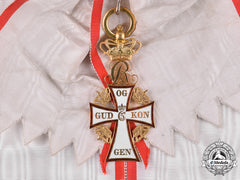 Denmark, Kingdom. An Order Of Dannebrog, I Class Grand Cross Badge In Gold, C. 1930