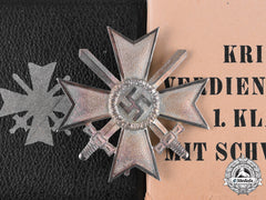 Germany, Wehrmacht. A Cased War Merit Cross, I Class With Swords, By Deschler & Sohn