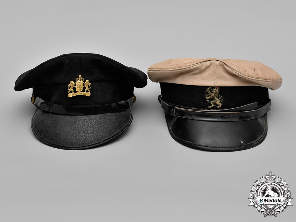 netherlands._a_pair_of_dutch_visor_caps,_c.1960_m182_6911