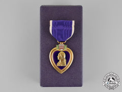 United States. A Purple Heart To Corporal Strug, 1St Marine Division, Battle Of Cape Gloucester, Wia, 1943