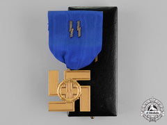 Germany. A Ss 25-Year Long Service Award In Its Presentation Case Of Issue