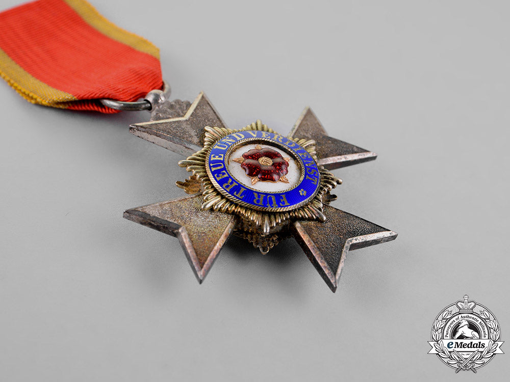 lippe,_principality._a_princely_houseorder,_fourth_class_honour_cross,_c.1913_m18_5263