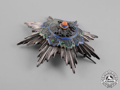 china,_qing_dynasty._an_order_of_the_double_dragon,2_nd_class,_by_feodor_rückert,_c.1885_m18_6056
