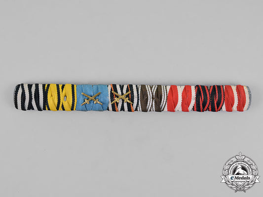 prussia,_state._an_extensive_prussia-_württemberg_first_and_second_war_medal_ribbon_bar_m18_6301