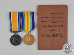 Canada. A Service Medal Pair With Paybook, Canadian Engineers