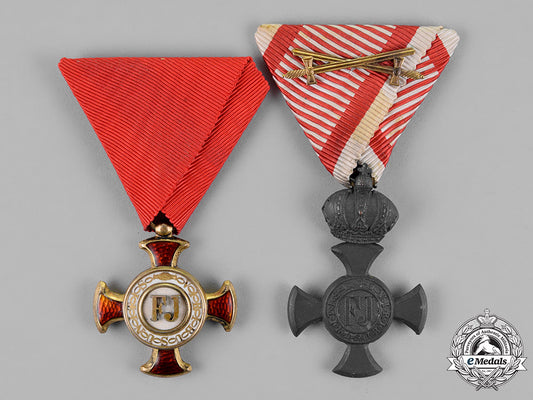 austria,_empire._two_merit_decorations,_c.1917_m18_6572