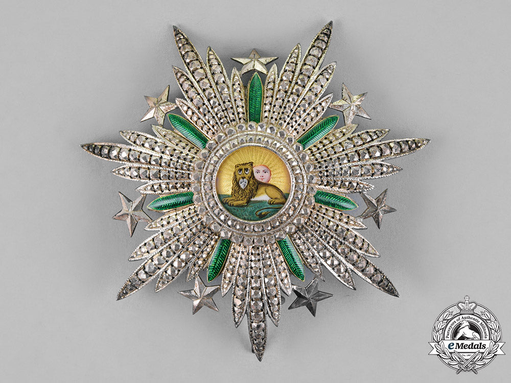 iran,_pahlavi_empire._an_order_of_the_lion_and_sun,2_nd_class_star,_by_halley,_c.1860_m18_6911