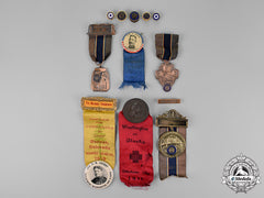 United States. A Lot Of Twelve United Spanish War Veterans And American Legion Items