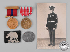 United States. A Nicaragua Campaign & Good Conduct Medal Pair To Guadalcanal Participant