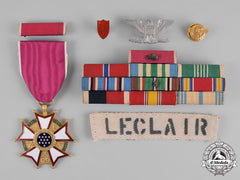 United States. A Legion Of Merit, Legionnaire Grade Group, To Lieutenant Colonel Leclair, Jr., Artillery, United States Army