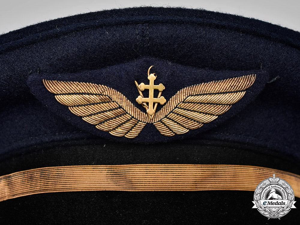 france,_republic._a_free_french_air_force_officer's_visor_cap&_wing_m18_7508