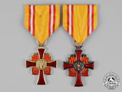 Austria, Second Republic. Two Fire Distinguished Service Crosses