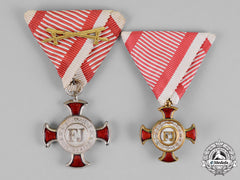 Austria, Empire. Two Merit Crosses, C.1915