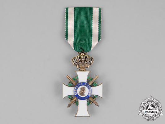 saxony,_kingdom._an_albrecht_order,_first_class_knight,_with_swords_and_crown,_c.1915_m18_7806