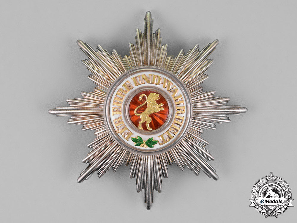 baden,_duchy._an_order_of_the_zähringer_lion,_grand_cross_star,_by_godet,_c.1900_m18_7835