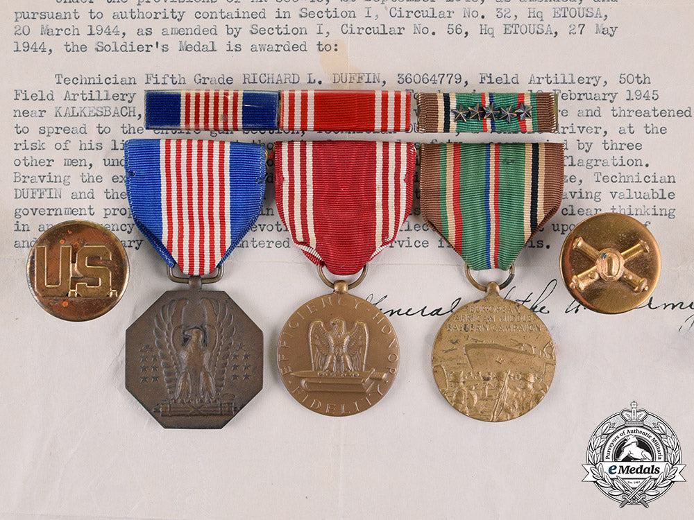 united_states._a_soldier's_medal_group_to_technician_fifth_grade,_sergeant_duffin,_field_artillery,_usa_m18_8079