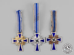 Germany. A Cross Of Honour Of The German Mother, Bronze, Silver, And Gold Class