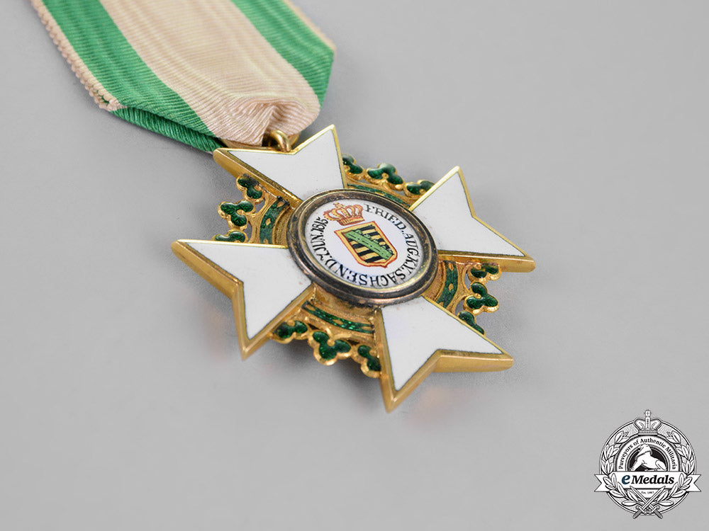 saxony,_kingdom._a_civil_merit_order_in_gold,_first_class_knight,_c.1910_m18_8311