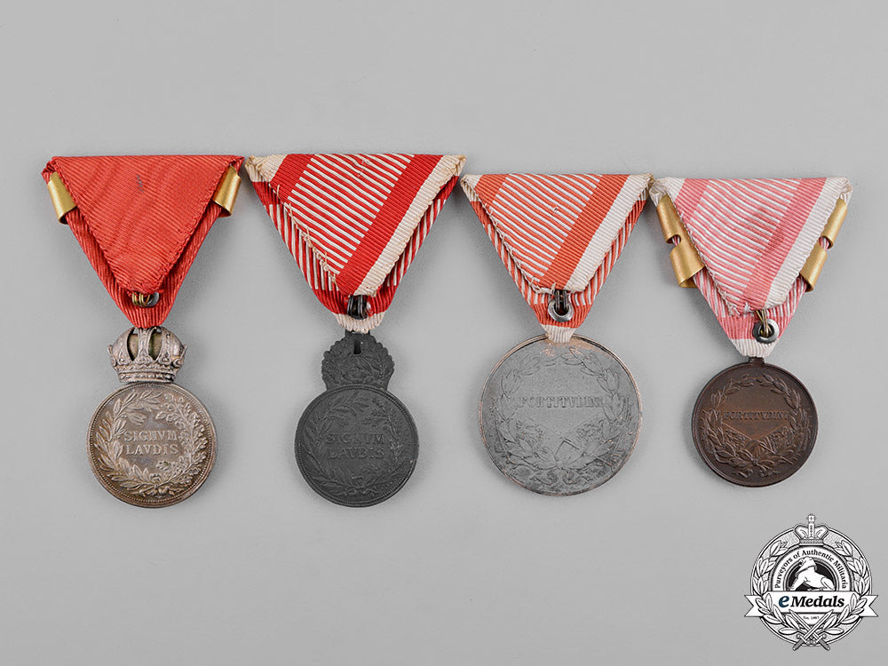 austria,_empire._a_grouping_of_four_bravery_and_merit_medals_m18_8332