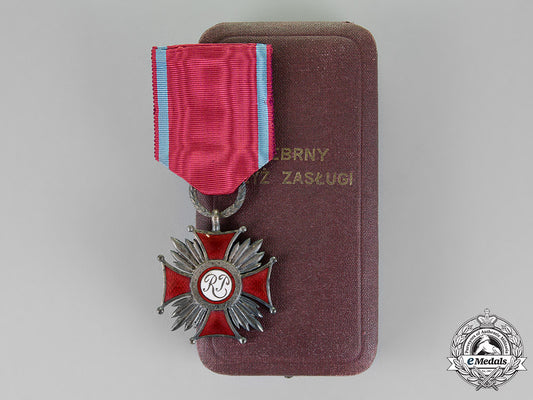 poland,_republic._a_cross_of_merit,2_nd_class,_numbered_m18_8585