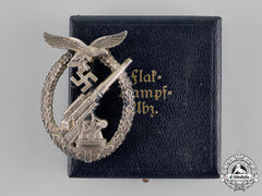 Germany, Luftwaffe. An Early Flak Badge By Brehmer, In Case Of Issue