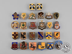 United States. A Lot Of Twenty-Six Cavalry And Artillery Regimental Insignia Badges